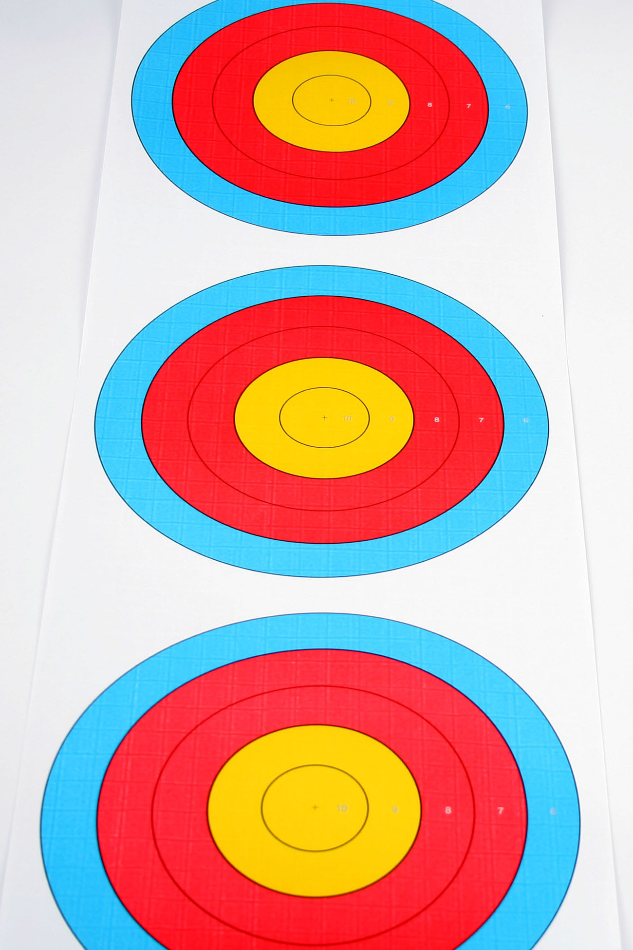 Blowgun triple vertical target face Blowpipe Targets Alex Bow